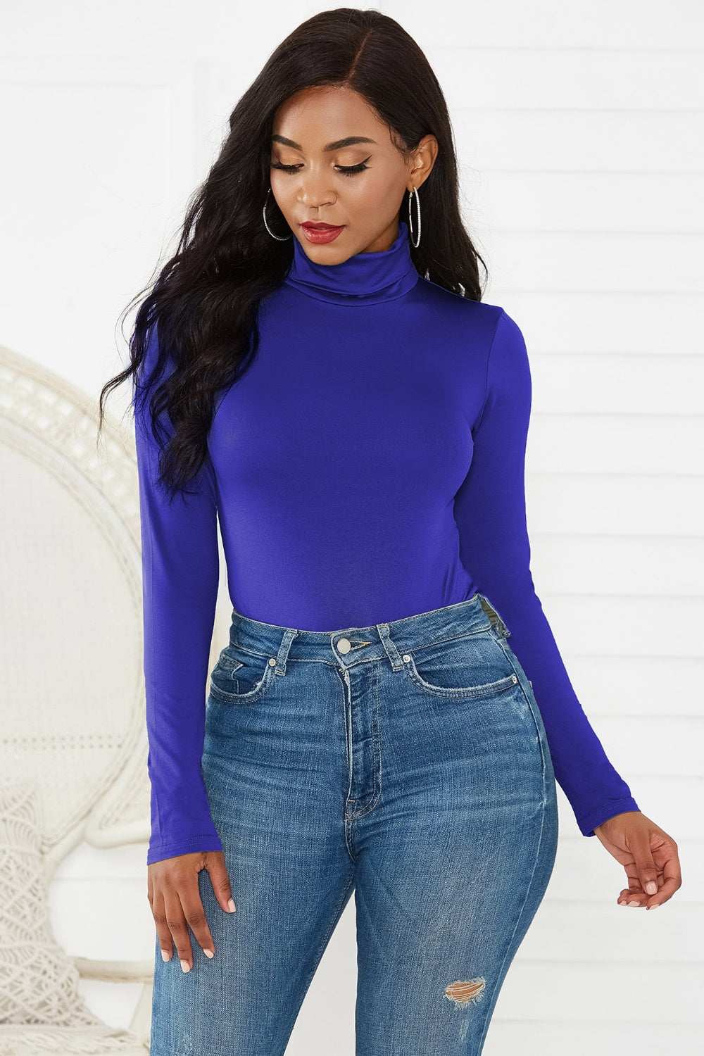 Sweet Memories Turtleneck Long Sleeve Bodysuit