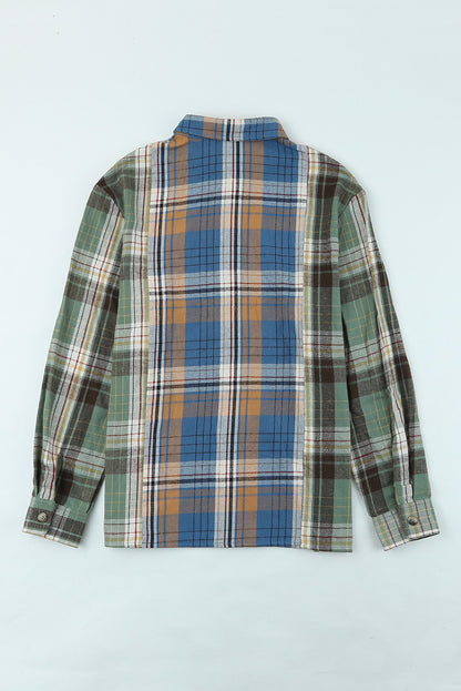 Winds of Change Plaid Button Up Long Sleeve Shirt