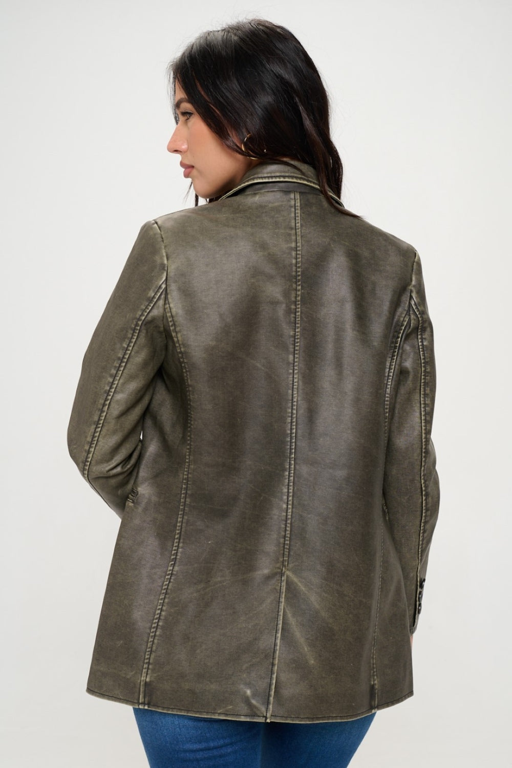 Riot Raven Vegan Leather Blazer