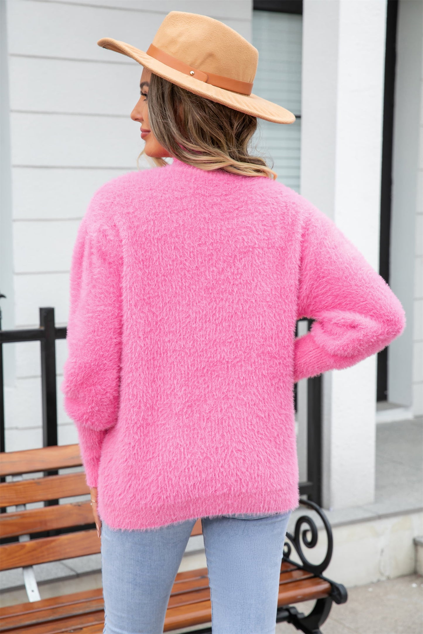 Cat's Meow Turtle Neck Long Sleeve Pullover Sweater