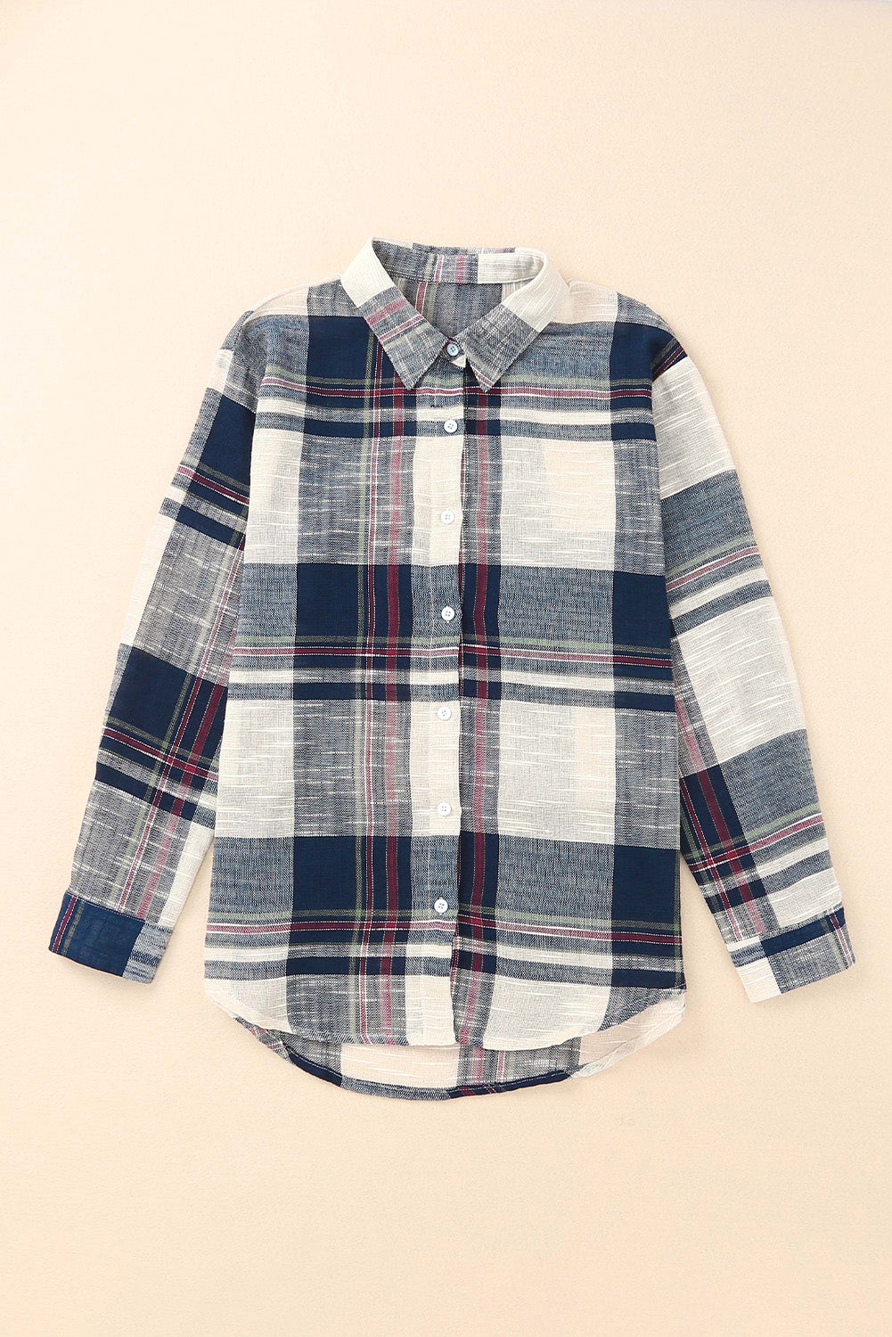 Whispering Pines Plaid Button Up Long Sleeve Shirt