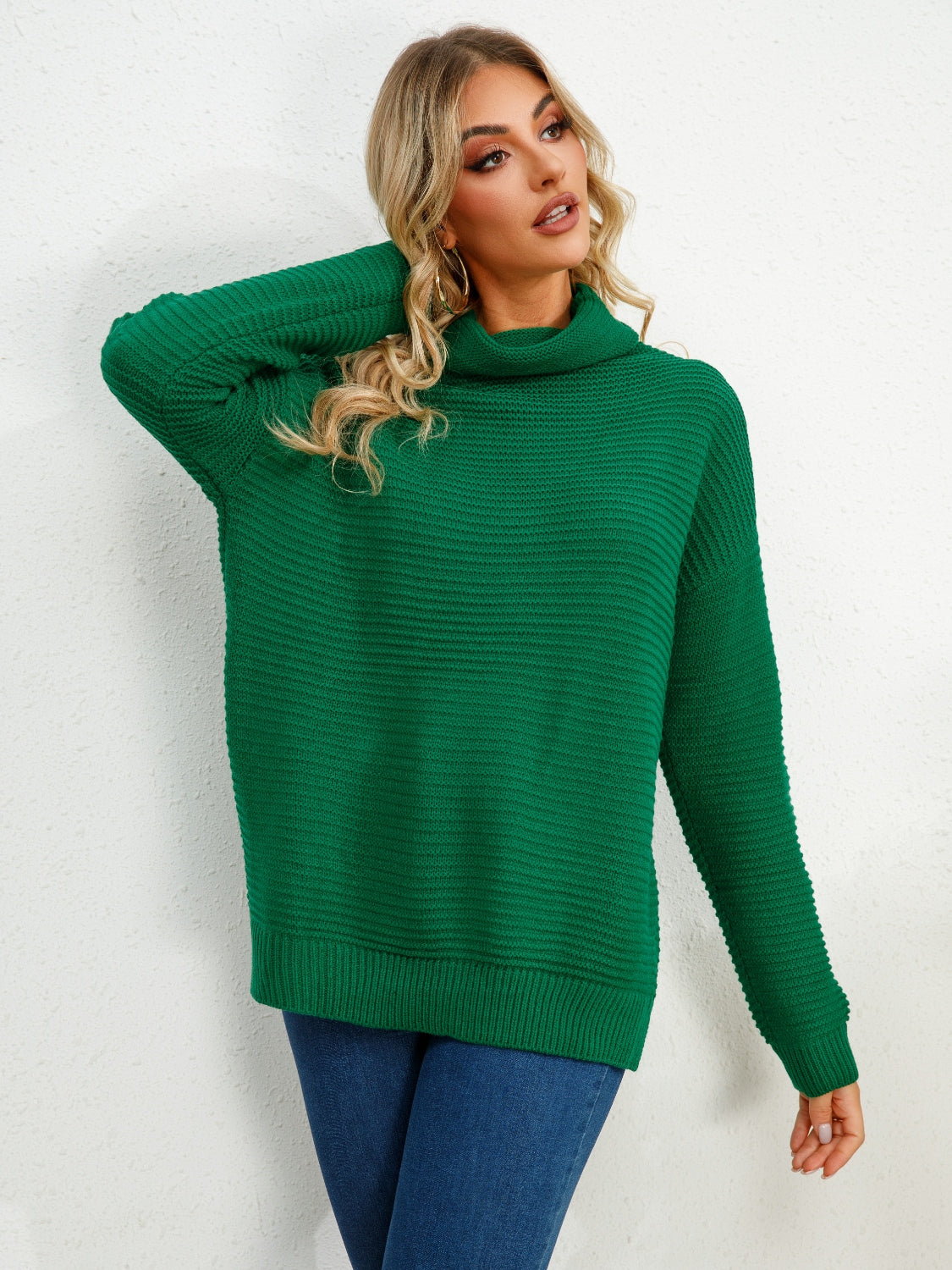 Wild Willa Turtleneck Classic Silhouette Sweater