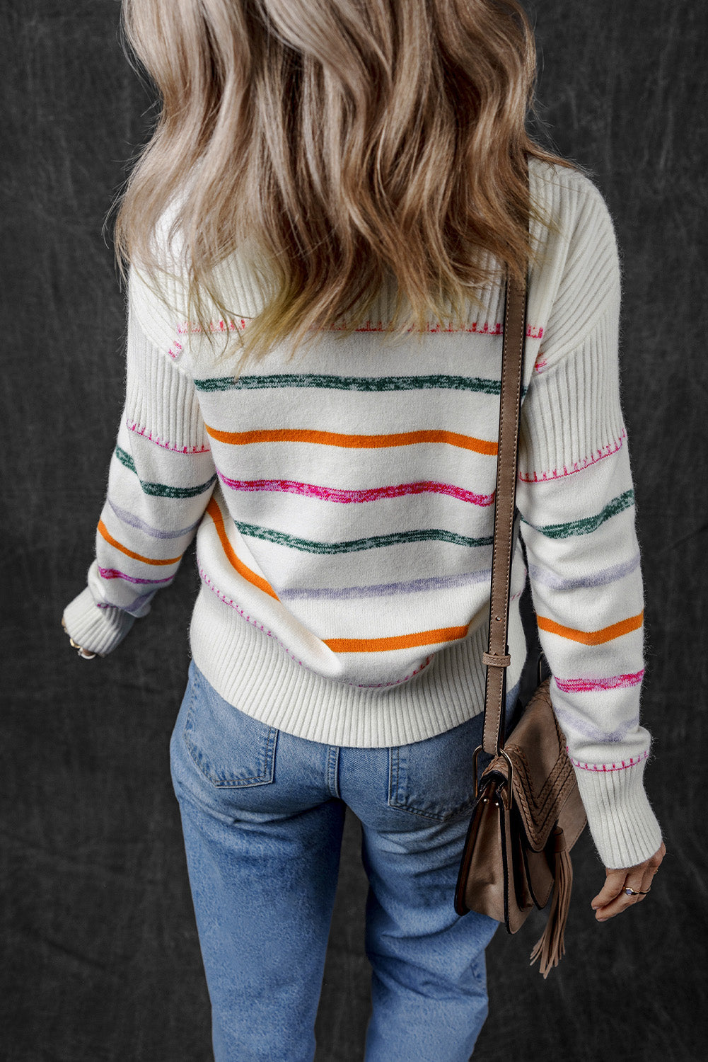 Candy Cane Carousel Sweater